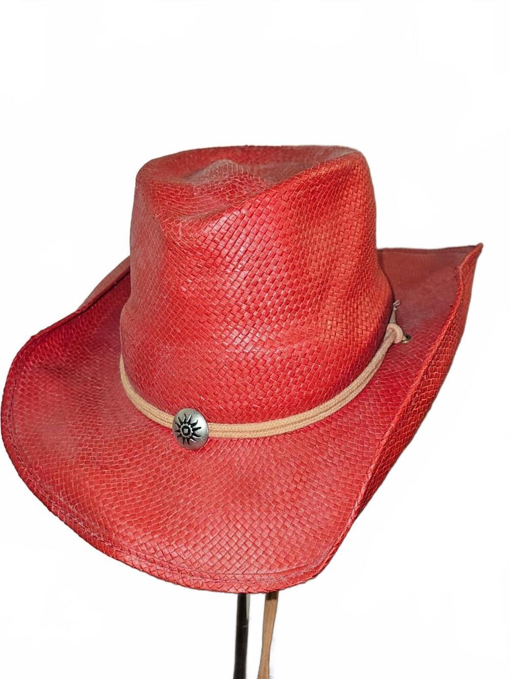 Old County Road Red Cowboy Hat